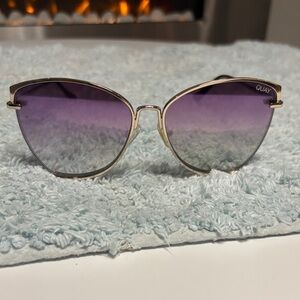 Quay Australia Gold and Purple Sunglasses